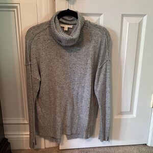 Gray Turtleneck Sweater